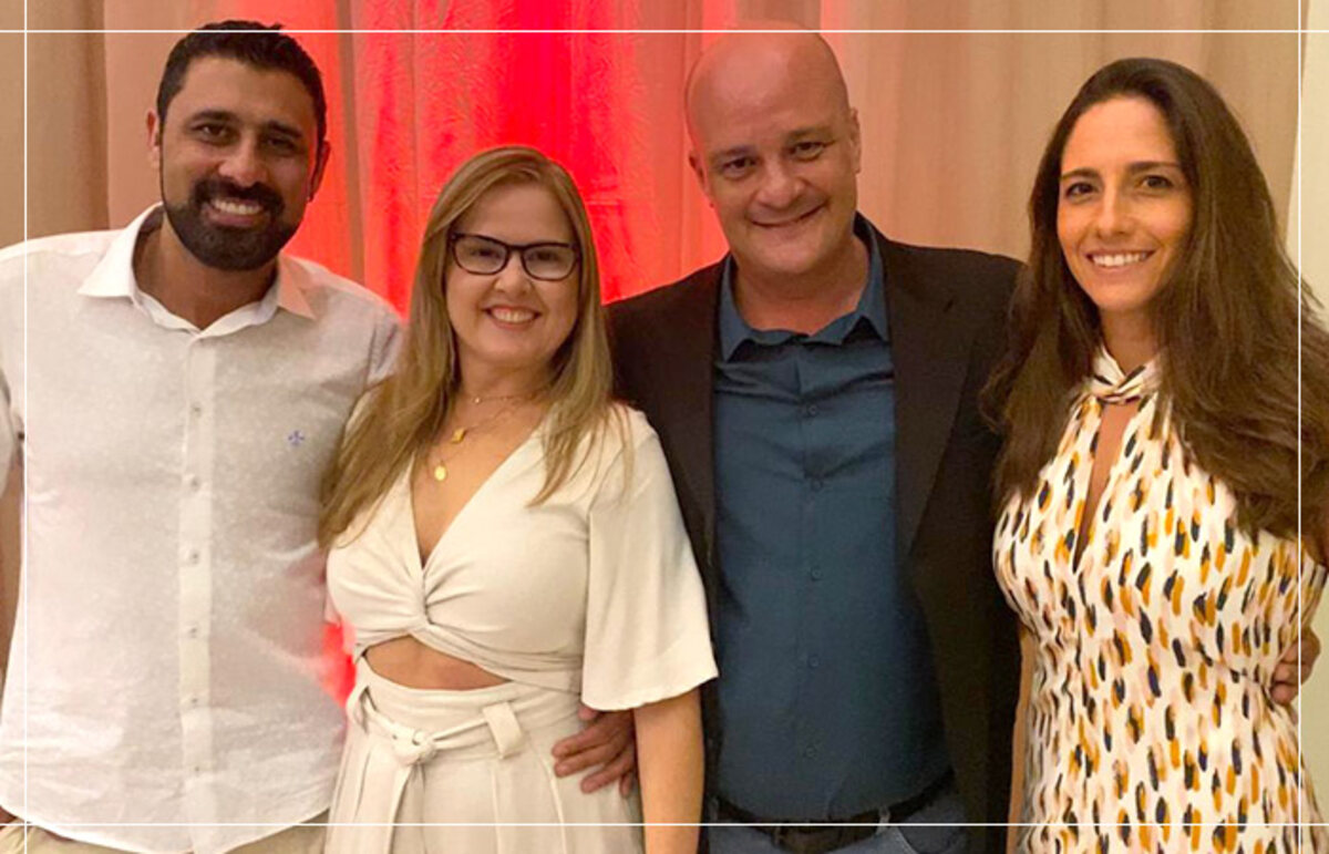 Os quatro cardiologistas da Vet Cordis reunidos.